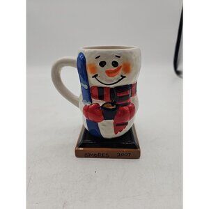 Left Hand S'mores Snowman Mug "WARM YOUR HEART" By Bay Island Inc. 2007